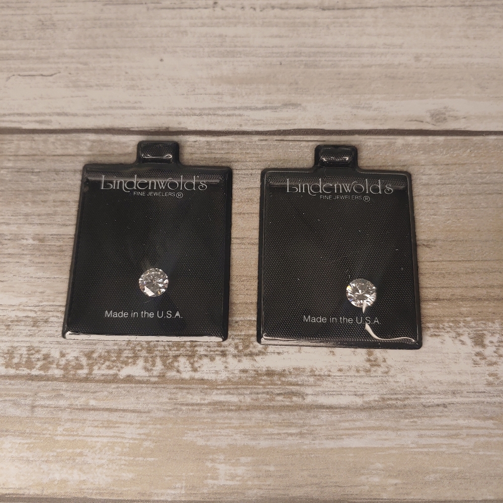 Set of 2 Lindenwold's 1 CT Cubic Zirconia Gems